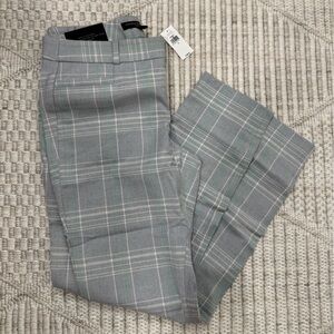 Banana Republic Gray and Green Plaid Pants